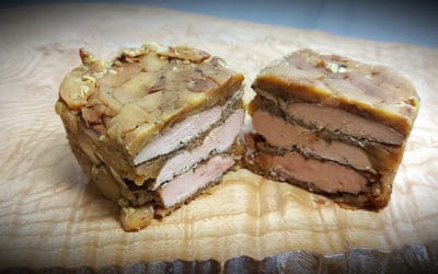 Terrine de foie gras poêlé aux pommes